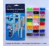 New 80/150/240/360Sets T5 12MM  Plastic Snap Button Fastener + Snaps Pliers Sewing Tool Kit Press Machine For Baby Kids Clothes