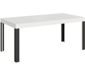 Mesa extensible 90x118/284 cm Línea Fresno Blanco Estructura Anthracita