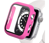 Tempered Glass+cover For Apple Watch Accessories 45mm 41mm 44mm 40mm 42mm Screen Protector Apple watch Case serie 9 4 5 6 SE 7 8