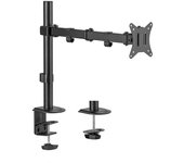 Aisens soporte de mesa eco giratorio e inclinable para monitor/tv 9kg (3 pivotes - 1 brazo) de 17-32 - color negro