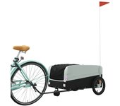 vidaXL Remolque para bicicleta hierro 45 kg Color Negro,  Amarillo,  Azul y mas