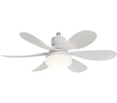 LED 40W/30W Ceiling Fan Light E26/27 Socket Fan with Remote Timing Dimming Function Suitable for Living Room Kitchen Bedroom