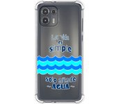 Funda Silicona Antigolpes para Motorola Edge 20 Lite diseño Agua Dibujos