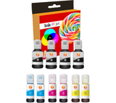 Compatible Pack 10 Epson 112 Botellas de Tinta EcoTank L11160, L15150, L15160, L6550, L6570, L6580, M15140