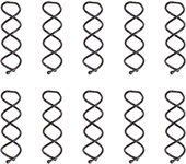 10pcs Metal Spiral Pin Hair Clip Twist Comb Hairpins Brooches Bobby Bun Stick Pick for Women Girl Wedding Accessories Ornaments