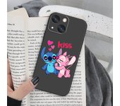 Super cute Stitch Phone Case For Apple iPhone 14 13 12 11 SE XS XR X 7 8 6 mini Plus Pro MAX Soft Black Cover