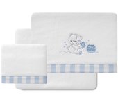 Juego de Sabana de Coralina para Cuna 60x120cm