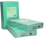 Papel Color Q-Connect DIN A4 80gr Verde - Paquete 500 Hojas