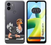 Funda Silicona Transparente para Xiaomi Redmi A1 Plus diseño Avestruz Dibujos
