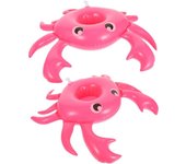 2 Piezas montaña Rusa de Agua Fiesta Posavasos Beber Flotador Piscina de flotación portavasos Flotador de Bebida de Piscina de polivinilo Rosy Reutilizable