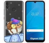 Funda Silicona Transparente para Gigaset GS3 diseño Cabra Dibujos
