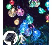 LED Solar String Lights Outdoor Waterproof Bubble Beads Fairy String Light 8 Modes Garden Wedding Party Christmas Decoration