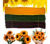 150/300pcs Pipe Cleaners Chenille Stem Craft Flower Supplies,  3 Colors Pipe Cleaners Set for DIY Art and Craft Decorations