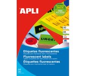 APLI - 02881 etiqueta autoadhesiva Rectángulo Permanente Verde 20 pieza(s) 02881