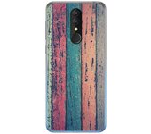 Tumundosmartphone Funda Gel Tpu para Alcatel 3 2019 diseño Madera 10 Dibujos