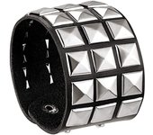 2024 New Cuff Wrap Gothic Wristband Bracelet Punk Rock Biker Wide Strap Pu Leather Bracelet Bangle Jewelry