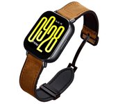 Leather Strap For Xiaomi Redmi Watch 5 Active/5 Lite Metal Magnetic Fold Buckle Watchband For Redmi Watch 3 Active/3 Lite Correa