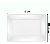 Start Electric | Plato plástico reutilizable, reciclable y sostenible color blanco | Marca Maxi Products