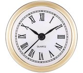 Mini Reloj insertar 2,4 pulgadas 61mm Reloj de cuarzo Redondo Ajuste moviminiento miniaturas