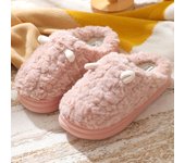 Nuevas zapatillas de algodón de dibujos animados para mujer, casa de otoño e invierno Baotou parejas hogar cálido antideslizante zapatillas de felpa de algodón para hombres