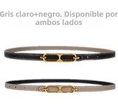 Casual Basic Porous Adjustable Double Sided Use Thin Belts For Women