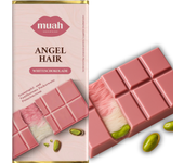 Chocolate Pelo de Angel  Chocolate Rubí con Crema de Pistacho – Angel Hair 60 g  Inspirado en el Chocolate Dubai  Con Algodón de Azúcar Turco y Chocolate  Tendencia Viral TikTok 2025 (1 x 60gr)