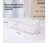 Desktop Storage Box Durable Plastic Acrylic Versatile Organizer Ideal for Office Supplies Transparent Storage Home Office Decor