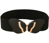 Ladies Fashion Black Wide Belt Decorative Elastic Girdle Heavy Duty Belts