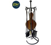 Kit de Chimenea Deluxe Negro 5 Pcs 68cm - Edm