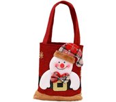 Bolso de Navidad con dibujos de Papá Noel, Muñeco de Niña y Alce, Bolsa de Rego de gran capacidad, Gran capacidad de carga