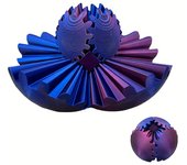 3D Printed Gear Ball Spin Ball Cube Toy Puzzle Toy Stress Sphere Desk Toy Fidget Ball Gear Toy for Stress and Anxiety Relaxing