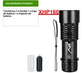 XHP 160 Professional Diving Flashlight High Power Led Flashlight IPX8 Diving Light Underwater Light Scuba Diving Waterproof Ligh