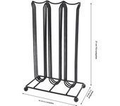 Coffee Capsule Holder Holds 42 Nespresso Capsules 4 Raised Legs Iron Espresso Pod Organizer Pods Stand for Coffee Shop