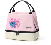 Stitch Insulated Lunch Bag, Portable Lunch Box Storage Bag, Foldable Insulated Cooler Handbag,Perfect For Office School Picnic