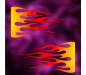 Flame Motorcycle Stickers Waterproof DIY Motorbike Helmet Box Side Panels Fuel Tank Fairing Scooter Vinyl Decals Cool Decoration