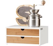SoBuy FRG180-WN Soporte para Cápsulas de Café o Bolsas de té, Estante Cafetera 30 x 20 x 14 cm, ES