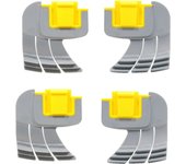 Lot de 4 brosses de récurage cycloniques centrifuges R0714400 pour nettoyeur de piscine Zodiac mx8 mx6 Elite