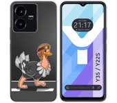 Funda Silicona Transparente para Vivo Y35 / Y22s diseño Avestruz Dibujos