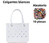 Large Boggs Beach Bag Summer EVA Beach Basket Women Picnic Tote Bag Holes Waterproof Handbag Pouch Shopping Shoulder Bag