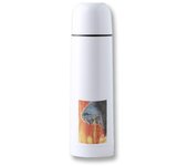 MERCHANDMANIA TERMO 500ML leon selva savana animal salvaje felino bestia cierre seguridad acero inoxidable