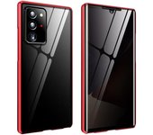 Techterio Funda para Samsung Ultra Privacy, para Samsung S24 S23 S22 S21, funda de privacidad, 360° de doble cara, magnética, de vidrio templado, para Samsung Series (para S24Ultra, morado)