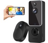 Timbre inalámbrico con cámara, detección humana AI, audio bidireccional, solo WiFi 2.4G (T9)
