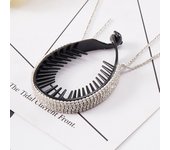 FORWOT Women Elegant Luxury Rhinestone Tassel Ponytail Hair Claws Hair Clips Barrettes Hairpin Headband Fashion Hair Accessories