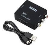 RCA AV to HDMI-compatible Converter Box Full HD 1080P Video Composite Adapter AV Scaler For TV DVD Set Top Box Projector