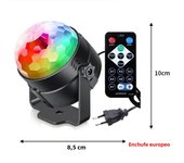 LED Stage Disco Light Rotating DJ Ball Strobe Remote Sound Control Magic Dance Car RGB Christmas Gift Party Club Laser Show Lamp