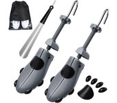 Ensanchador de zapatos para hombres y mujeres, longitud y ancho de zapatos ajustables, ensanchador de zapatos de plástico Ensanchador de zapatos para zapatos de hombres y mujeres，2piezas