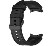 Silicone+Leather Strap For Samsung Galaxy Watch 6 5 Pro 40mm 44mm Band Watch6 4 Classic 47 43mm 46mm Replacement Correa Bracelet