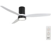 Ventilador de Techo Edm - Aspas de Madera - Luz Led - Potencia 30W - Mando a Distancia