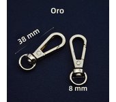 5pcs Metal Lobster Clasp Keychain Swivel Hooks Webbing Strap Clips Buckle Bag Connector DIY Hardware Accessories