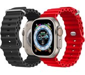 Compatible con Apple Watch Ultra 2 Pack Ocean Correa 41 mm 40 mm 38mm, Correa Deportiva de silicona para iWatch Series Ultra 8 7 6 5 4 SE